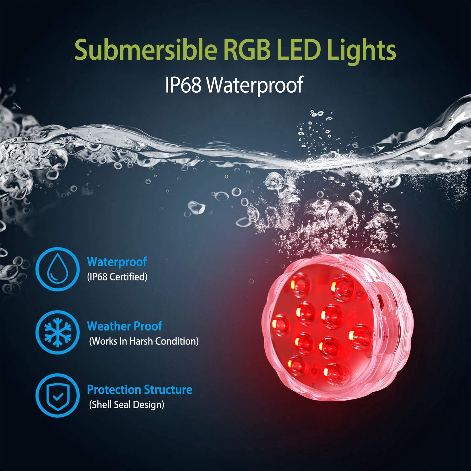 Pool Lights With Remote Control IP68